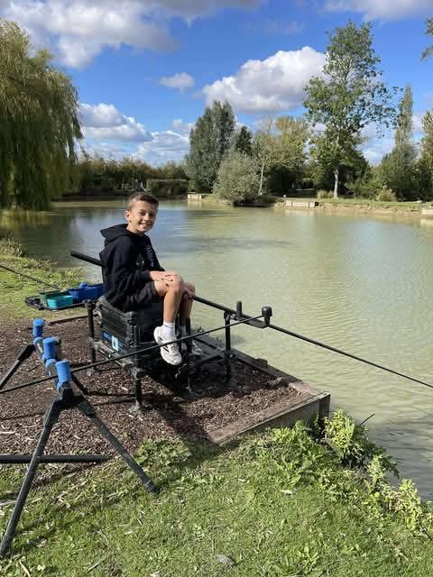 Kid with fishing rod